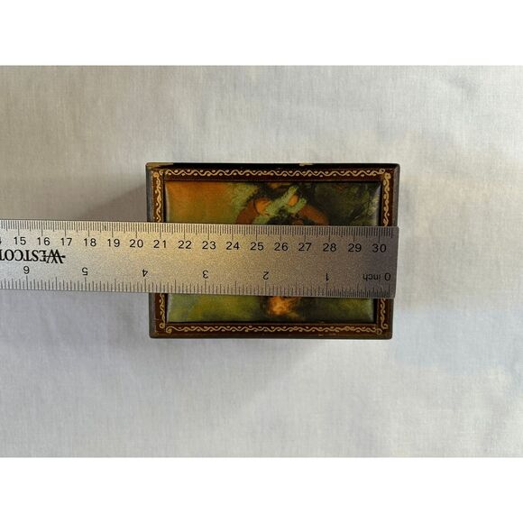 Vintage Linden Small Wooden Music Box "We've Only Just Begun" Child w/ Dog - Picture 5 of 10